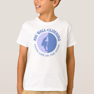 Camiseta Roupa de escalada da parede grande