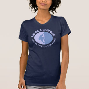 Camiseta Roupa de escalada da parede grande