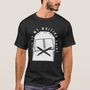 Camiseta Roupa De Escritores Para Um Escrevendo De Livros