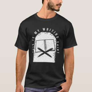 Camiseta Roupa De Escritores Para Um Escrevendo De Livros