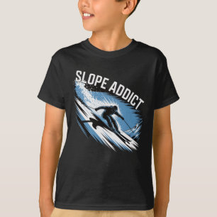 Camiseta Roupa de Esqui para Adictos às Pistas para Fãs de