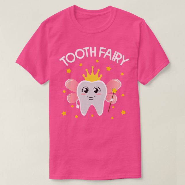 Camiseta Roupa De Fada De Dente Bela Para Meninas (Frente do Design)
