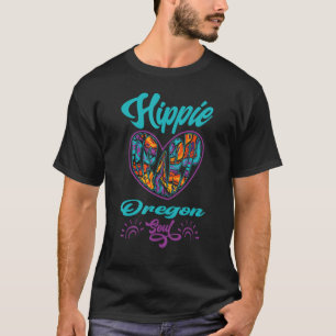 Camiseta Roupa de Fantasia Cigana Hippie Heart Oregon Sou