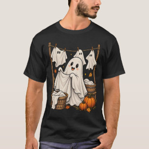 Camiseta Roupa de Fantasma Bonito de Halloween