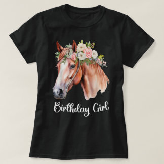 Camiseta Roupa de festa de aniversário de cavalo para menin