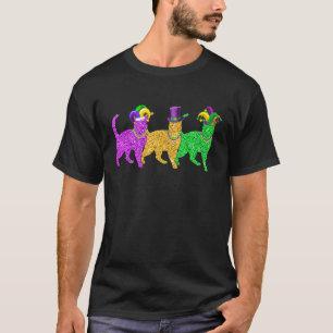 Camiseta Roupa de festa do Carnaval para gatos Kitty Mardi
