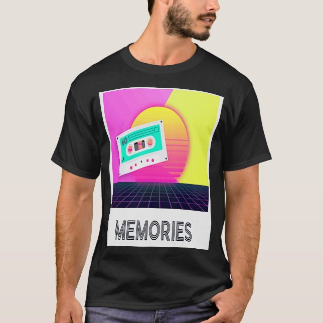 Camiseta Roupa de festa retrortemática dos anos 80 e 90 cas (Frente)