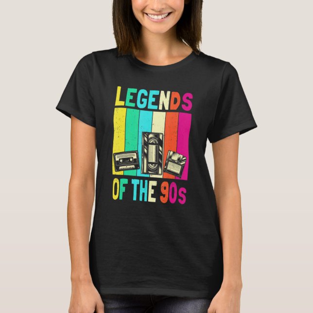 Camiseta Roupa de Festas 90 para Legenda de Figurino de Mul (Frente)