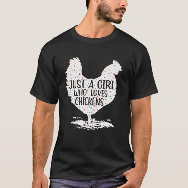 Camiseta Roupa De Frango Para Meninas Mulheres Apenas Uma M (Frente)