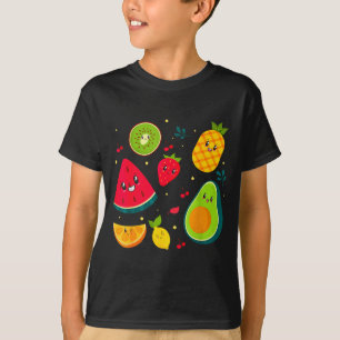 Camiseta Roupa de Fruta Chá Doce Salada de Fruta Homens Mul