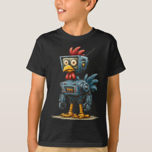 Camiseta Roupa de galinha Ai engraçada com TV para amantes 