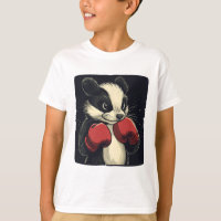 Roupa de Gambá Engraçado com Luvas de Boxe