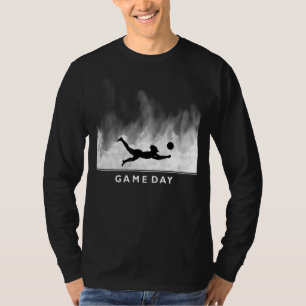 Camiseta Roupa de Garota de Voleibol de Praia É Dia do Jogo