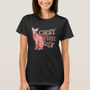 Camiseta Roupa De Gato De Sphynx Louco Para Gatinho Animal 
