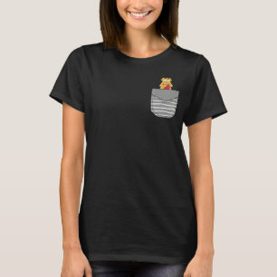 Camiseta Roupa De Gato Em Bolso