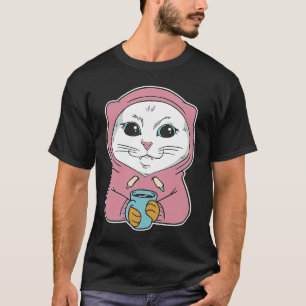 Camiseta Roupa de gato Main Coon branco para gato Gatos 3