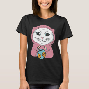 Camiseta Roupa de gato Main Coon branco para gatos