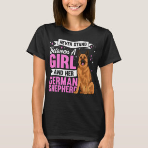 Camiseta Roupa de german shepherd de Cachorro para Mulheres