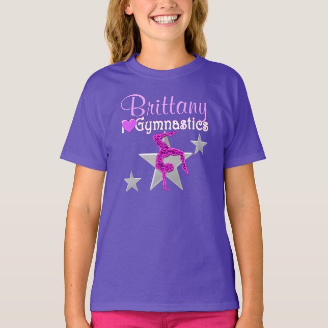 Camiseta ROUPA DE GINÁSTICA PERSONALIZADA bonito (Frente)
