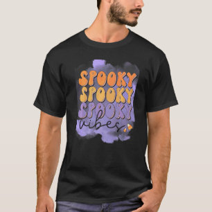 Camiseta Roupa de Halloween com Vibrações Assustadoras Tie 