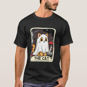 Camiseta Roupa de Halloween de Carta de Tarot de Gato Fanta