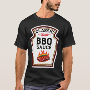 Camiseta roupa de halloween de molho de churrasco família c
