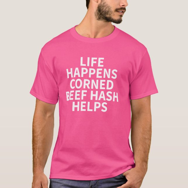 Camiseta Roupa de Hash de Carne de Bovino Cortada - Excelen (Frente)