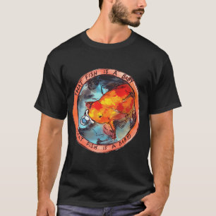 Camiseta Roupa de Hippy Amor Amante de Pesca