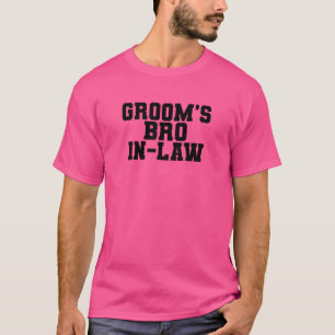 Camiseta Roupa de homem do irmão do noivo cunhado família i