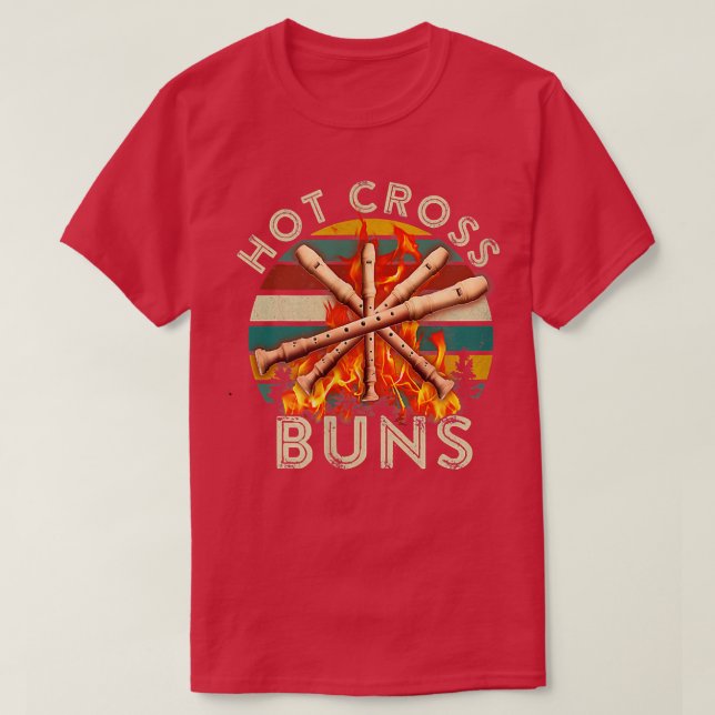 Camiseta Roupa de Hot Cross Buns (Frente do Design)