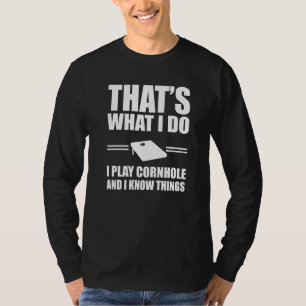 Camiseta Roupa de Jogador de Cornhole Amor Saco Toss
