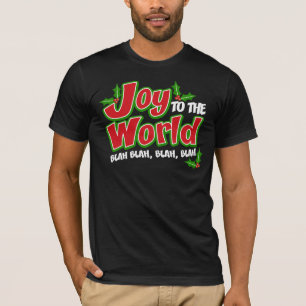 Camiseta Roupa de Joy World Blah Dark American