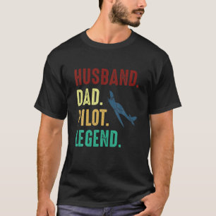 Camiseta Roupa de Legenda do Piloto de Pai Marido - Piloto 