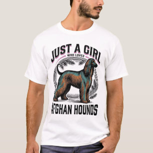Camiseta Roupa de Mãe de Cão Vintage Amante de Afghan Hound