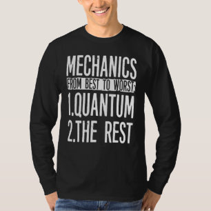 Camiseta Roupa de Mecânica Quântica - Design Mecânica
