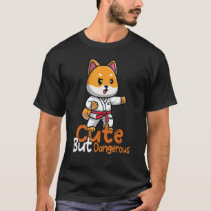 Camiseta Roupa de Menina de Karate Taekwondo Judo Fofo poré