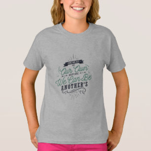 Camiseta Roupa De Meninas Devemos Ser Meninas Crianças T-Sh