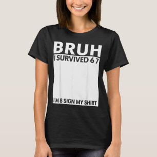 Camiseta Roupa de menino de 8 anos de aniversário Menino de