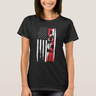 Camiseta Roupa de mergulho na bandeira americana Scuba