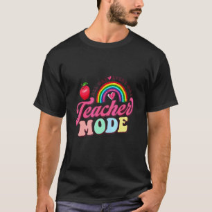 Camiseta Roupa de Modo Professor Arco-íris da Apple Para Pr
