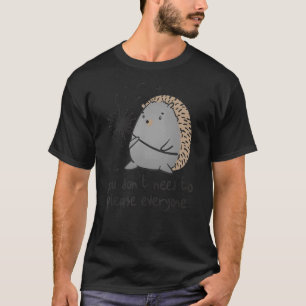 Camiseta Roupa de motivação de ouriço para animais