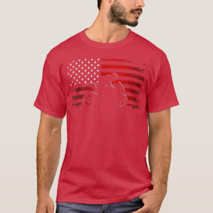 Camiseta Roupa de motocicleta American Flag - Motocicleta
