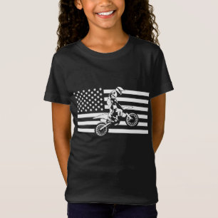 Camiseta Roupa de Motocross da bandeira americana - Camada 