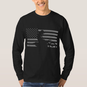 Camiseta Roupa de Motocross da bandeira americana - Camada