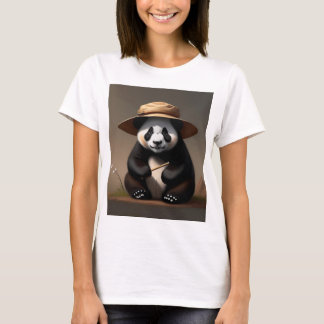 Camiseta Roupa de mulher, traço panda Hut