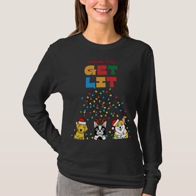 Camiseta Roupa de Natal bonito (Frente)