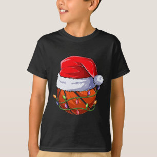 Camiseta Roupa de Natal de basquete