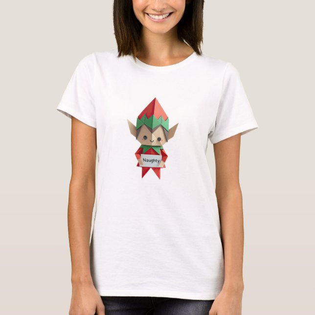 Camiseta Roupa de natal divertida do tipo ELF (Frente)