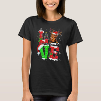 Camiseta Roupa de Natal engraçada do cão Doberman árvore Lu