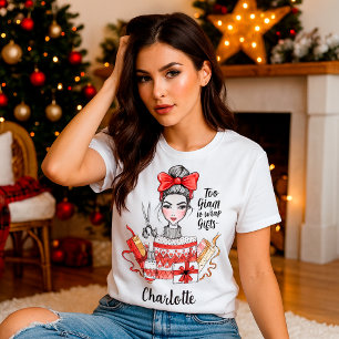 Camiseta Roupa de Natal Engraçada para Garota Personalizada